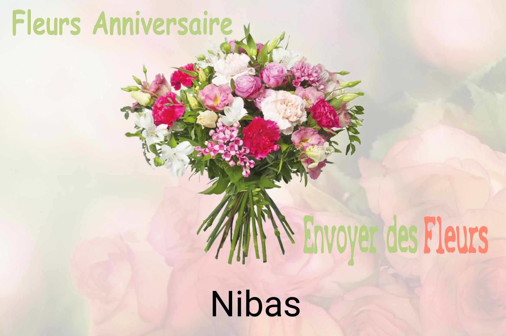 Bouquet de fleurs d’anniversaire livré à Nibas